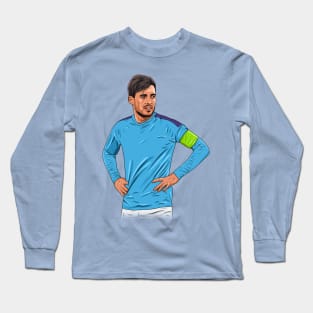 David Silva Man City Long Sleeve T-Shirt